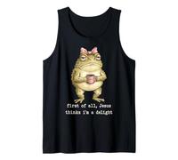 Funny Frog Meme - First of All Jesus Thinks I'm A Delight Camiseta sin Mangas