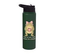 Funny Frog Meme - First of All Jesus Thinks I'm A Delight Stainless Steel Insulated Water Bottle