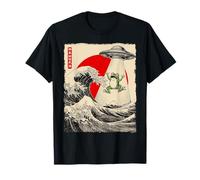 Funny Frog, secuestro de ovnis, Great Wave, Kanagawa Anime Frog Camiseta