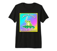 Funny Frog triunfa Porque es un Loco Meme Vintage con gráficos Retro Camiseta Premium