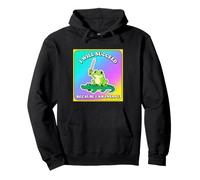 Funny Frog triunfa Porque es un Loco Meme Vintage con gráficos Retro Sudadera con Capucha