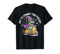 Funny Frog Witch se va a comprometer Tom Foolery Scooter Camiseta