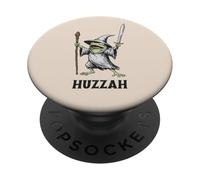 Funny Frog Wizard Huzzah PopSockets PopGrip Adhesivo