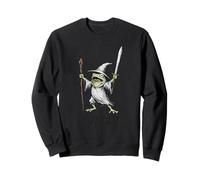 Funny Frog Wizard Huzzah Sudadera