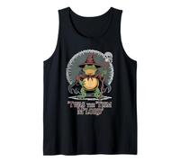 Funny Frog Wizard TWAS The 'Tism M'Lord Fantasy Art Camiseta sin Mangas