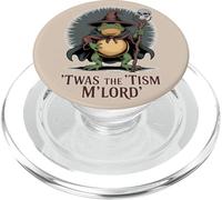 Funny Frog Wizard TWAS The 'Tism M'Lord Fantasy Art PopSockets PopGrip para MagSafe