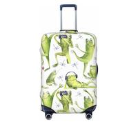 Funny Frogs - Fundas protectoras elásticas para equipaje de viaje, para cámara de baile, 45,7 a 81,3 cm, Black, S