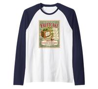 Funny Fruitcake Frutas confitadas Crime Against Humanity Holiday Camiseta Manga Raglan