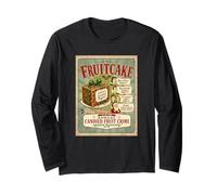 Funny Fruitcake Frutas confitadas Crime Against Humanity Holiday Manga Larga