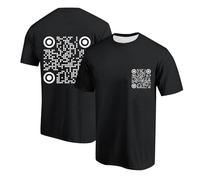 Funny Fu Qr Code Fuck-You Camiseta Hombre Mujer Camiseta Funky Trend Y2K Sudaderas Adolescentes Niñas Qr Code Camiseta Y2K Camiseta Manga Corta Casual, negro1, 5XL