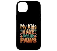 Funny Fur Parent Four Paws Animal Lover Design Carcasa para iPhone 14 Plus