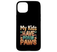 Funny Fur Parent Four Paws Animal Lover Design Carcasa para iPhone 15 Plus