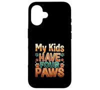 Funny Fur Parent Four Paws Animal Lover Design Carcasa para iPhone 16