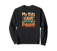 Funny Fur Parent Four Paws Animal Lover Design Sudadera