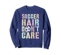 Funny FÚTBOL Hair Don't Care Play Club Coach Kids Game Sudadera