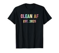 Funny Future Clean AF EST 2025 Parrilla Clean Princess Crew Camiseta
