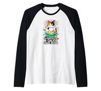 Funny Gacha Gamer Calico Cat Ultimate Pull Chaos Demon Camiseta Manga Raglan