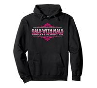 Funny Gals With Mals, Belgian Malinois Mom, Malinois Lover Sudadera con Capucha