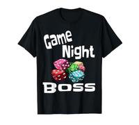 Funny Game Night Boss Winner Sarcasmo Sarcástico Humor Tarjetas Camiseta gráfica económica, Hombre, Negro, XL