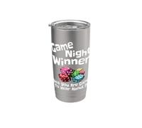 Funny Game Night Winner Voy a escuchar sobre él Sarcasmo Vaso térmico de acero inoxidable de doble pared