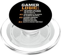 Funny Gamer A Day Without Video Games Is Like Kidding Gaming PopSockets PopGrip para MagSafe