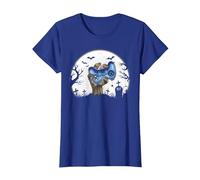 Funny Gamer Halloween Zombie Hand Halloween Kids Men Boys Camiseta, Mujer, Azul Real, L