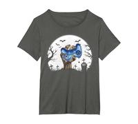 Funny Gamer Halloween Zombie Hand Halloween Kids Men Boys Camiseta, Mujer Tallas Grandes, Asfalto, 2XL Grande