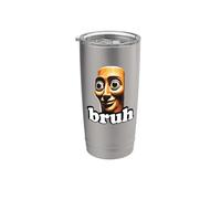 Funny Gamer Secret Tung Tung Tung Sahur Bruh Vaso térmico de acero inoxidable de doble pared