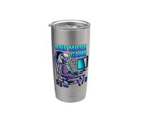 Funny Gamer Skeleton Gaming Console Meme Chair One More Game Vaso térmico de acero inoxidable de doble pared