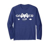 Funny Gamer Title Video Gaming Controller Adolescente Guerrero Manga Larga