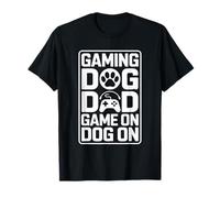 Funny Gaming Dog Dad Game On Dog On Dog On Controller Camiseta