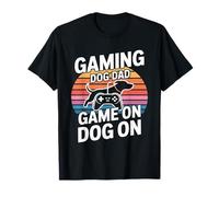 Funny Gaming Dog Dad Game On Dog On Dog On Controller Camiseta