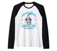 Funny Gaming GNOME Grandpa For Worlds Best Gamer Dad Camiseta Manga Raglan
