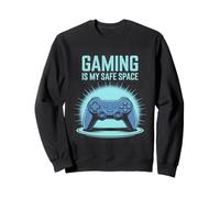 Funny Gaming Is Safe Space Mode Pixel Art Sudadera