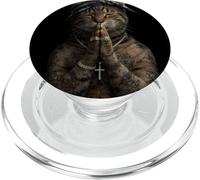 Funny Gangster Cat Gen Z Retro Hip Hop Gangsta Cat Meme PopSockets PopGrip para MagSafe