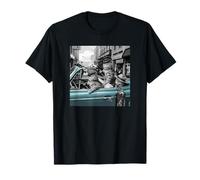 Funny Gangster Cats Street Design Camiseta