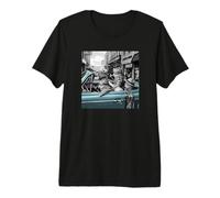 Funny Gangster Cats Street Design Camiseta Premium