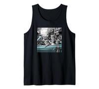 Funny Gangster Cats Street Design Camiseta sin Mangas
