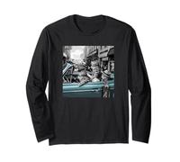 Funny Gangster Cats Street Design Manga Larga