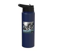 Funny Gangster Cats Street Design Stainless Steel Insulated Water Bottle