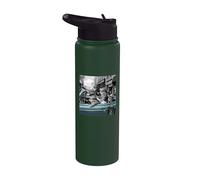 Funny Gangster Cats Street Design Stainless Steel Insulated Water Bottle