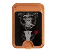 Funny Gangster Mafia Monkey - Soporte magnético para tarjetas para iPhone 16, 15, 14, 13 Pro Max, multicolor