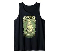 Funny Garden Gnomo Billete Jardinero Jardinería Dólar Dinero Camiseta sin Mangas