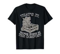 Funny Gardening Frog Plant Lover You'Re GOIN in The Compost Camiseta