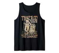 Funny Gardening Frog Plant Lover You'Re GOIN in The Compost Camiseta sin Mangas