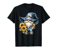 Funny Gardening GNOME Graphic For Women and Sunflower Mom Camiseta