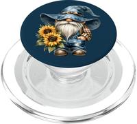 Funny Gardening GNOME Graphic For Women and Sunflower Mom PopSockets PopGrip para MagSafe