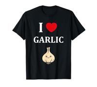 Funny Garlic Food Minimalist Vegetable Simple i Love Garlic Camiseta