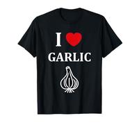 Funny Garlic Food Minimalist Vegetable Simple i Love Garlic Camiseta