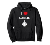 Funny Garlic Food Minimalist Vegetable Simple i Love Garlic Sudadera con Capucha